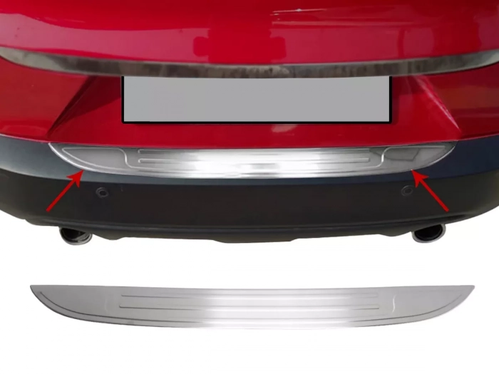 Накладка на задний бампер Mazda CX-3 (15-) - Omsa 1