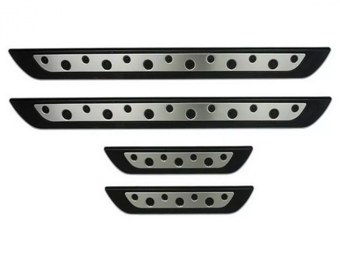 Накладки на пороги Kia Niro I (DE; 17-22) - DotLine серія 1