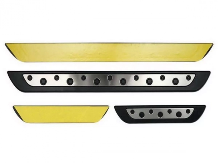 Накладки на пороги Kia Niro I (DE; 17-22) - DotLine серія 2