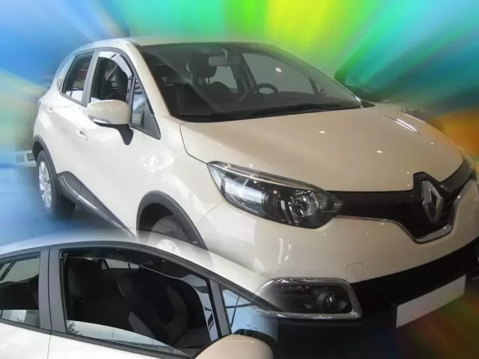 Дефлектори вікон Renault Captur I (J87; 13-19) - Heko (вставні) 4