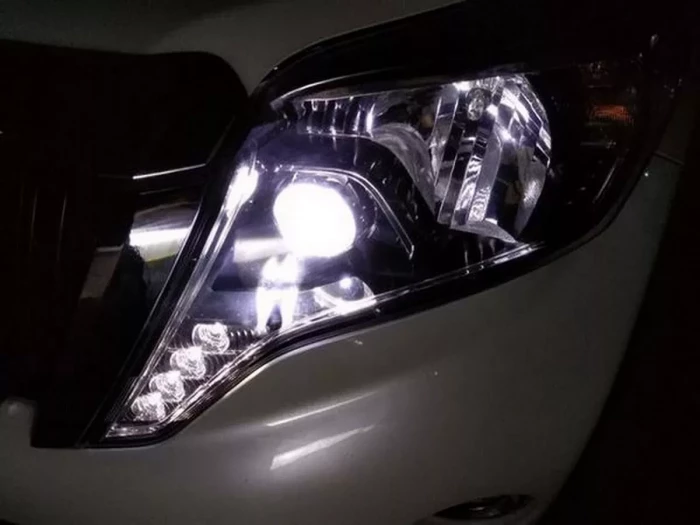 Фары Toyota LC J150 Prado IV (14-17) - LED DRL (без AFR) 8