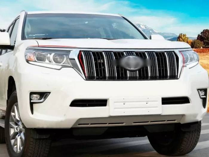 Хром реснички на диодные фары Toyota LC J150 Prado IV (18-23) 2