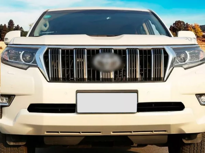 Хром реснички на диодные фары Toyota LC J150 Prado IV (18-23) 3