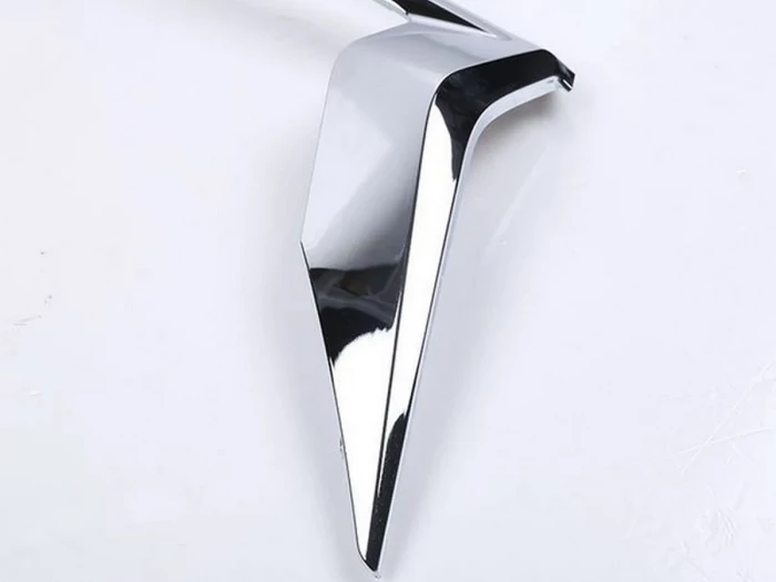 Хром реснички на диодные фары Toyota LC J150 Prado IV (18-23) 6