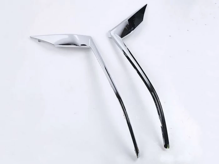 Хром реснички на диодные фары Toyota LC J150 Prado IV (18-23) 7