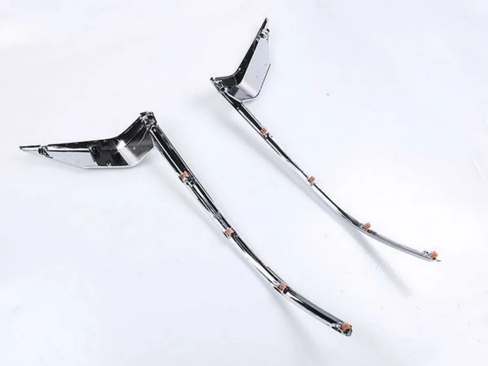 Хром реснички на диодные фары Toyota LC J150 Prado IV (18-23) 8