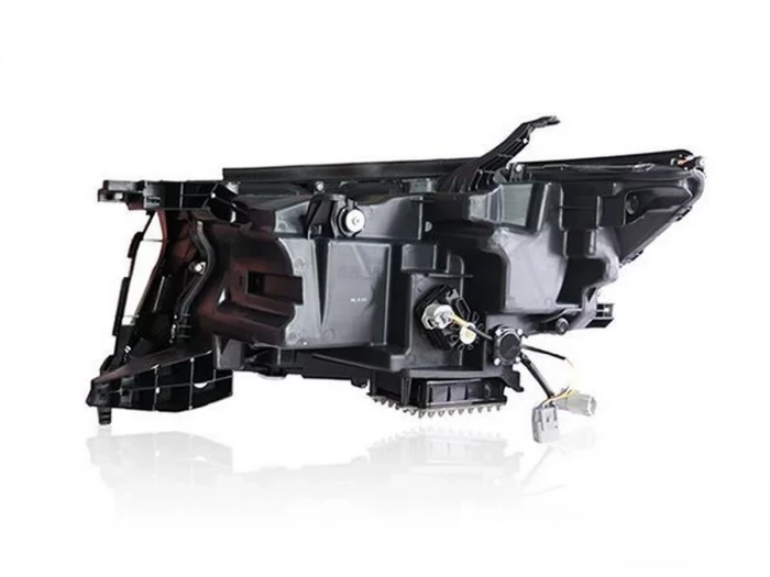 Фары Toyota LC J150 Prado IV (18-23) - 3-LED DRL (черные) 4