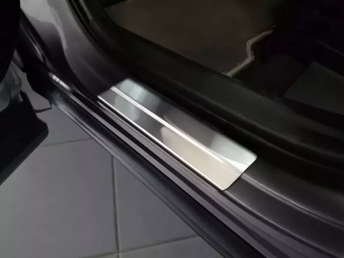 Накладки на пороги Toyota Rav4 V (XA50; 19-) - Avisa (серебряные) 4
