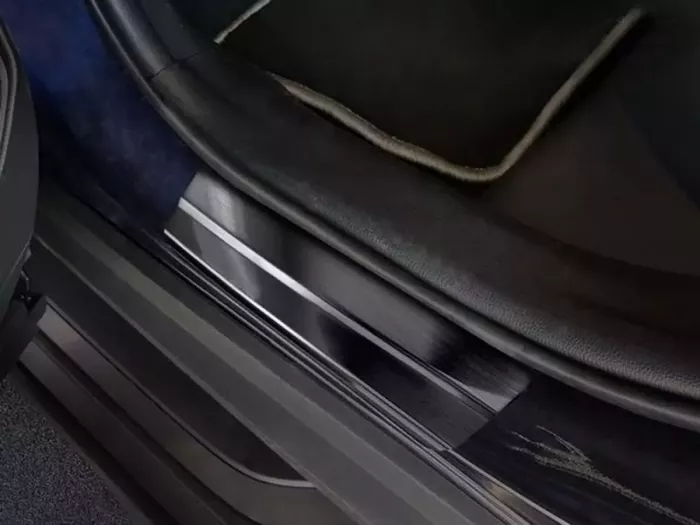Накладки на пороги Toyota Rav4 V (XA50; 19-) - Avisa (чорні) 4