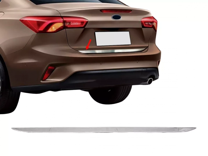 Хром на кромку багажника Ford Focus IV (18-25) Sedan 1