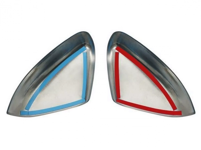 Хром накладки на зеркала Ford Fiesta Mk8 (17-23) 3