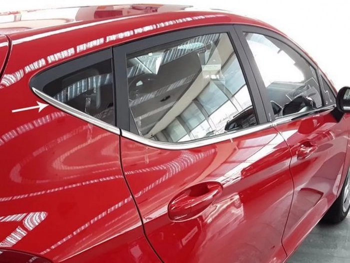 Хром нижние молдинги окон Ford Fiesta Mk8 (17-23) Htb 5