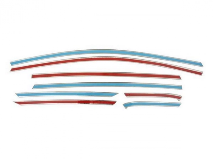 Хром верхние молдинги окон Ford Fiesta Mk8 (17-23) Htb 3