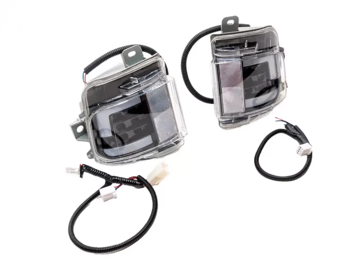 Фонари заднего бампера Toyota LC200 (16-21) - Executive Black 3