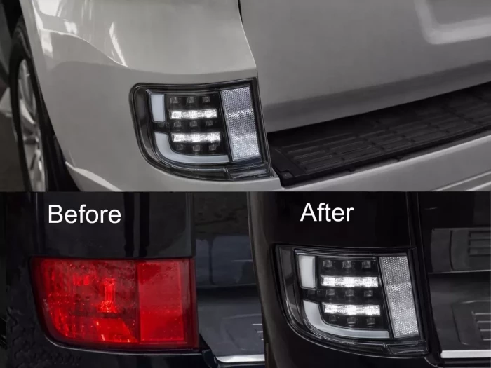 Фонари заднего бампера Toyota LC200 (16-21) - Executive Black 4