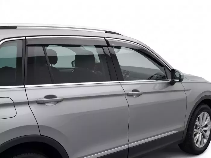 Дефлекторы окон VW Tiguan II (16-23) SWB - Niken (хром молдинг) 4