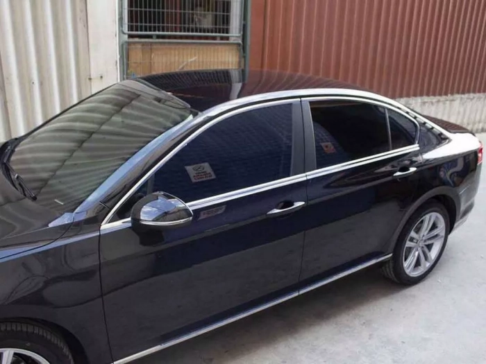 Хром повні молдинги вікон VW Passat B8 (15-22) Sedan 7