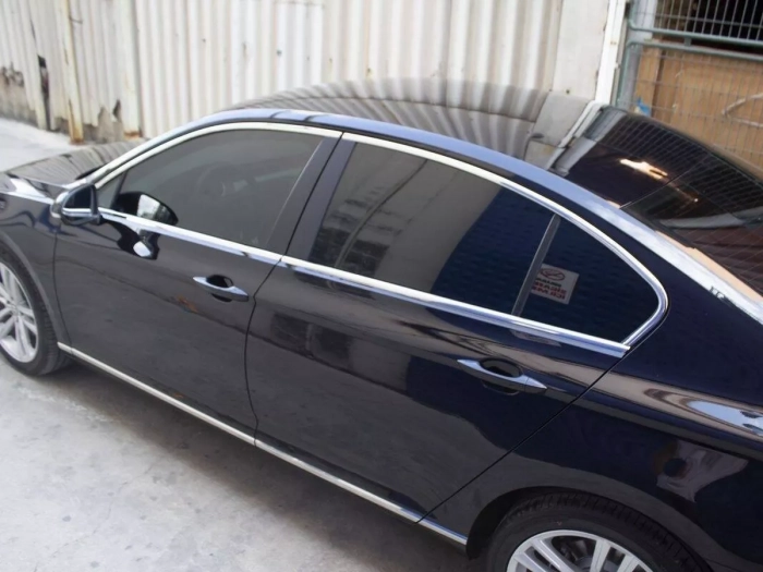 Хром повні молдинги вікон VW Passat B8 (15-22) Sedan 8