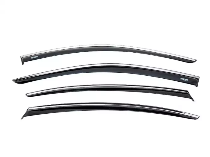 Дефлекторы окон VW Passat B8 (3G; 15-22) Sedan - Niken (с хром молдингом) 2