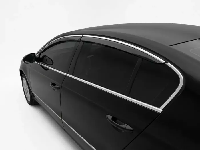 Дефлектори вікон VW Passat B6/B7 (3C; 11-15) Sedan - Niken (з хром молдингом) 7