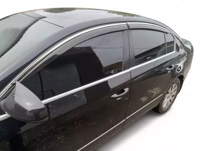 Дефлектори вікон VW Passat B6/B7 (3C; 11-15) Sedan - Niken (з хром молдингом) 8