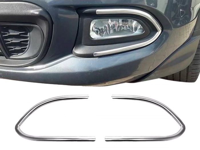 Хром накладки на противотуманки Fiat 500X (15-18) 1