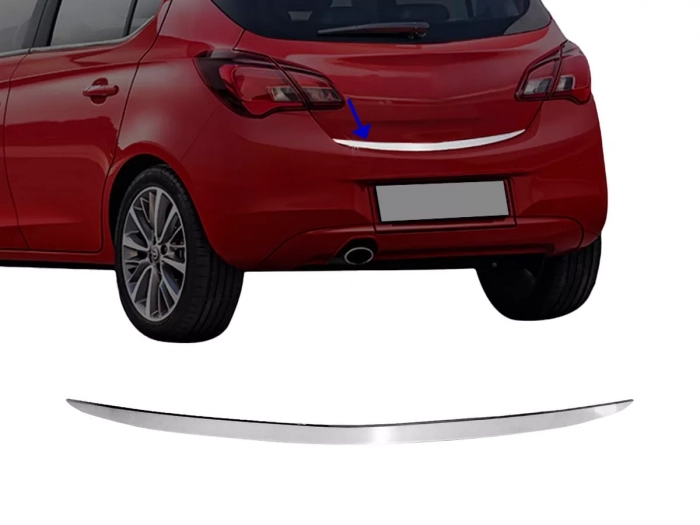 Хром на кромку багажника Opel Corsa E (14-19) 5D Htb 1