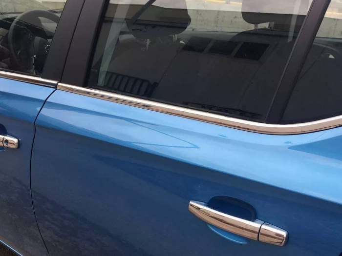 Хром нижні молдинги вікон Opel Corsa E (14-19) 5D Htb 7