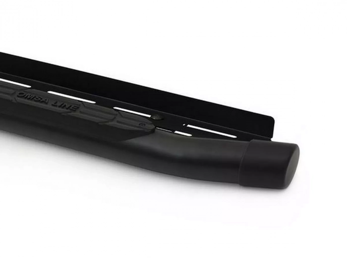 Пороги боковые Nissan Navara NP300 (D23; 15-) - Amazon Black 2