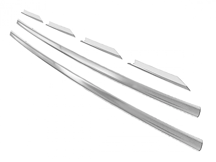 Хром накладки на бампер Renault Trafic II (07-14) 2