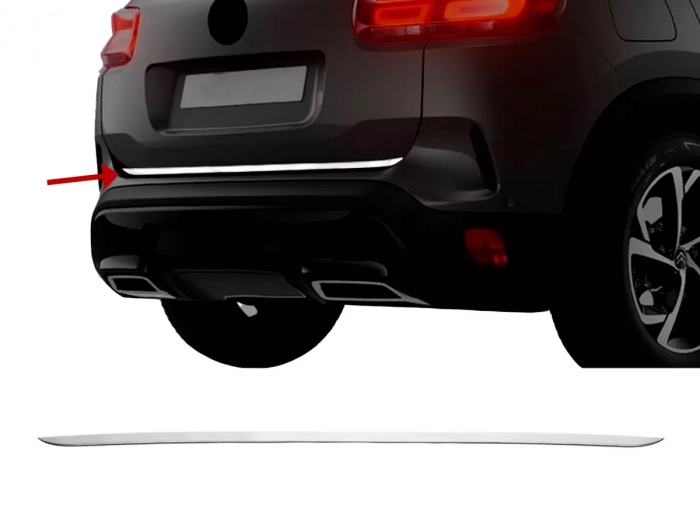 Хром на кромку багажника Citroen C5 Aircross I (C84; 17-25) 1