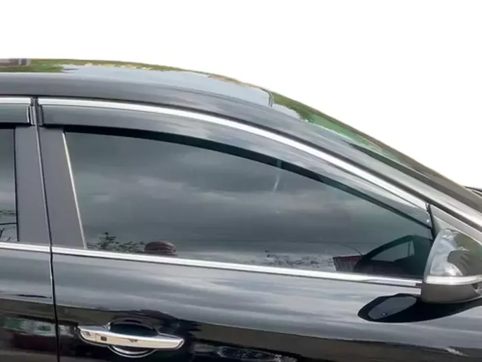 Дефлекторы окон Hyundai Elantra VI (16-20) Sd - Niken (с хром молдингом) 7