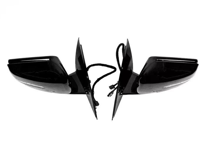 Зеркала Mercedes S W221 (05-13) - стиль рестайлинга (чёрные) 2