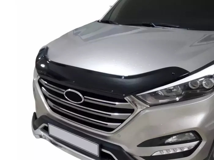 Дефлектор капота Hyundai Tucson III (TL; 16-21) - Cappafe 6