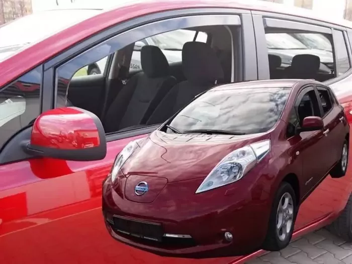 Дефлектори вікон Nissan Leaf I (ZE0; 10-17) - Heko (вставні) 3