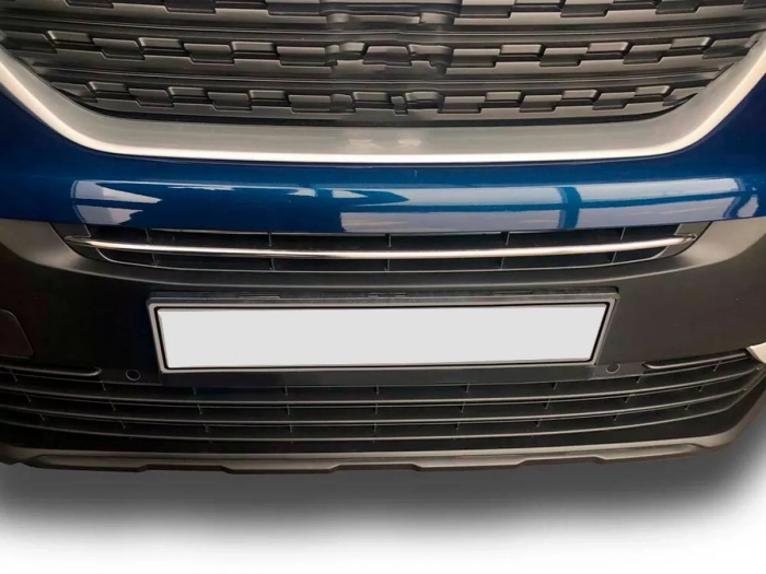 Хром на передній бампер Peugeot Rifter (18-) 4