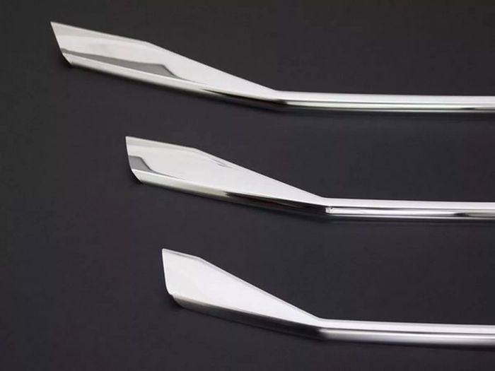 Хром накладки на решётку бампера VW T6.1 (19-23) 4