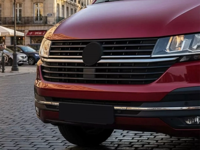 Хром полоса на передний бампер VW T6.1 (19-23) 8