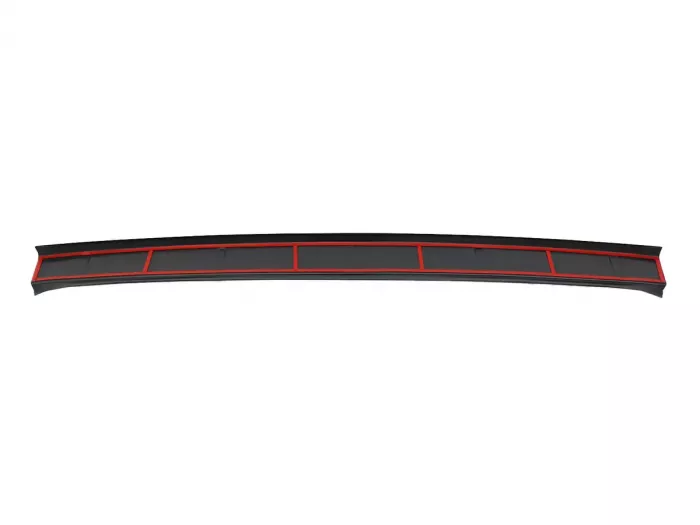 Накладка на задний бампер VW T6 / T6.1 (15-23) 1 дверь - ABS (чёрная) 3