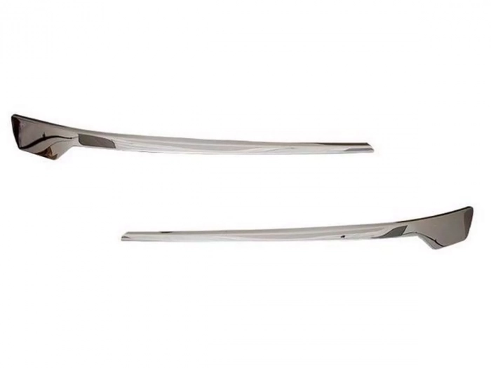 Хром реснички на фары VW T6.1 (19-23) - верхние 2