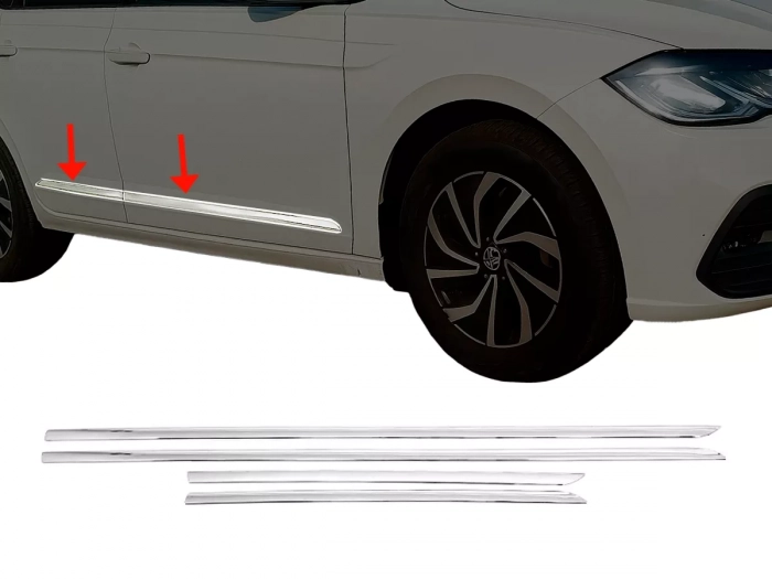 Хром молдинги дверні VW Polo VI (AW; 17-) 5D Htb 1