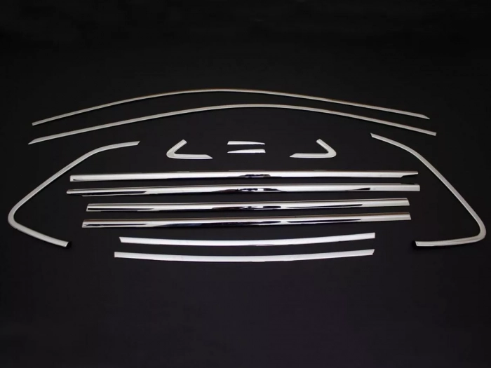 Хром повні молдинги вікон VW Polo VI (AW; 17-) 5D Htb 2