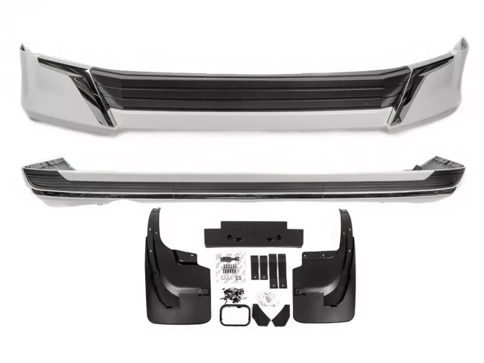 Накладки на бампер Toyota LC 200 (16-21) - GT 2021 (белые) 5