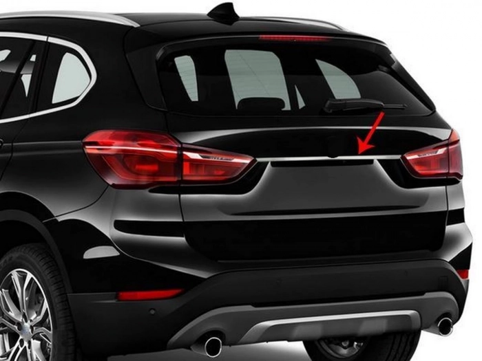 Хром накладка над номером BMW X1 F48 (15-22) 4
