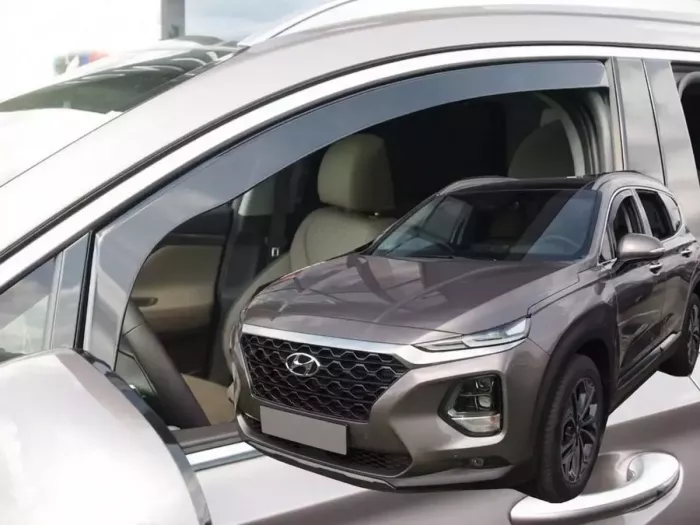 Дефлекторы окон Hyundai Santa Fe IV (TM; 19-23) - Heko (вставные) 3