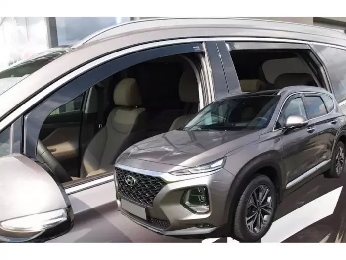 Дефлекторы окон Hyundai Santa Fe IV (TM; 19-23) - Heko (вставные) 4