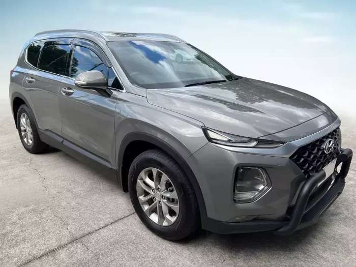 Дефлекторы окон Hyundai Santa Fe IV (TM; 19-23) - Hic (накладные) 6