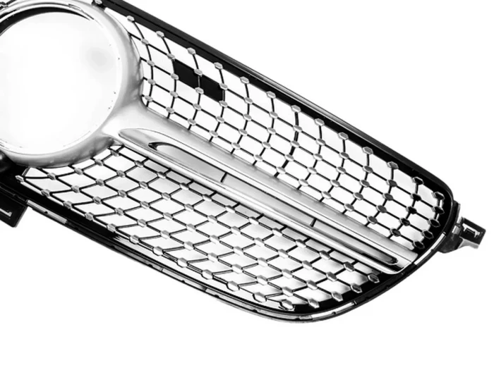 Решётка Mercedes GLE Coupe C292 (15-19) - Diamond (серебряная) 3