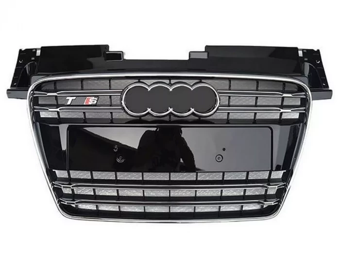 Решётка Audi TT (8J; 06-14) - TTS стиль (хром-чёрная) 2
