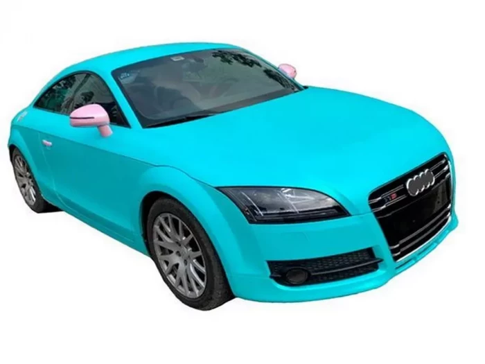 Решётка Audi TT (8J; 06-14) - TTS стиль (хром-чёрная) 4